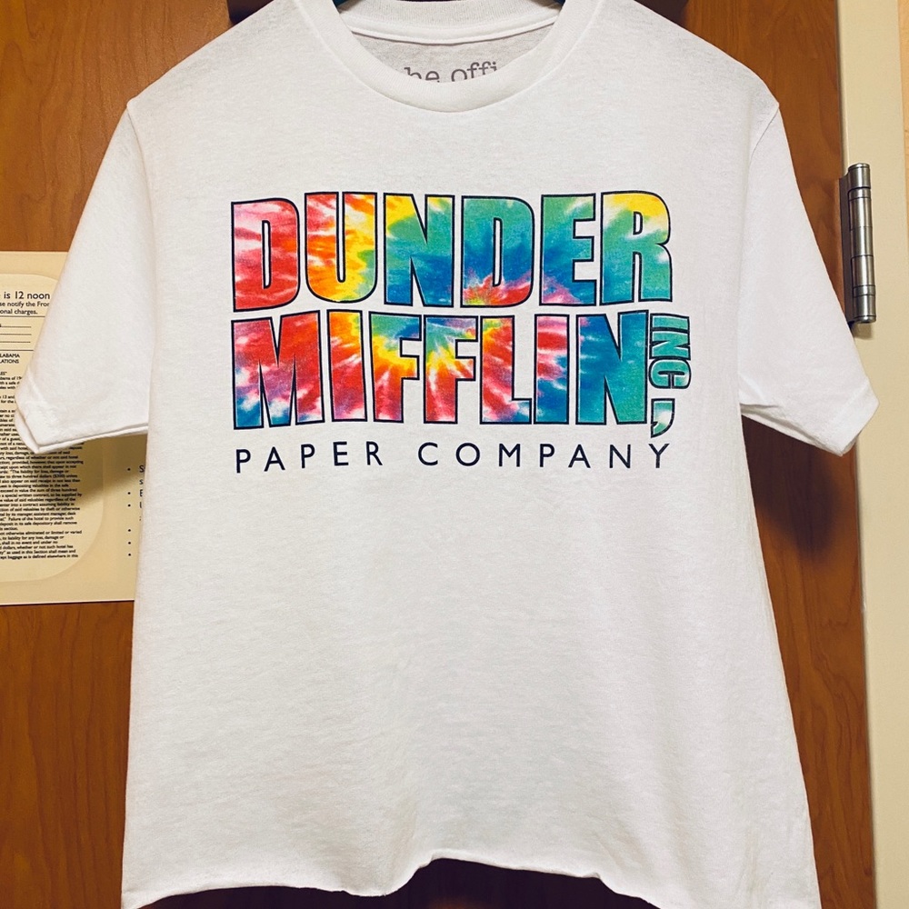 Tie-dye Dunder Mifflin tee (The Office) NWOT